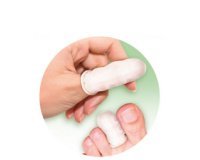 Doigtier, taille unique, blanc