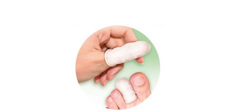 Doigtier, taille unique, blanc