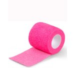 Bande de fixation élastique, 50 mm x 4,5 m, rose vif