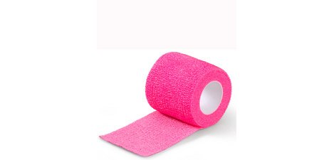 Elastic fixation band, 50 mm x 4.5 m, bright pink