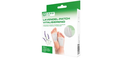 Patch lavande, plantes des pieds, blanc