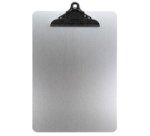 Menuhouder met klem A4 in metaal zilver