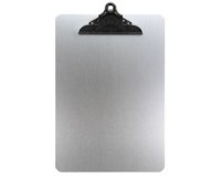 Porte-menu à pince, A4, en métal, argent