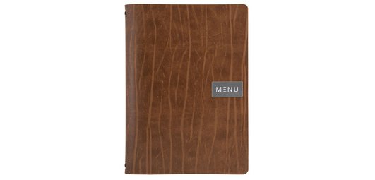 Protège-menus 'RUGA', A4, en cuir, marron