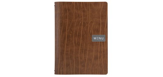 Protège-menus 'RUGA', A5, en cuir, marron