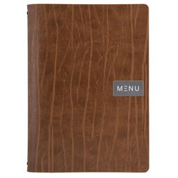 Protège-menus 'RUGA', A5, en cuir, marron