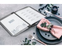 Protège-menus ESSENTIAL, A5, noir