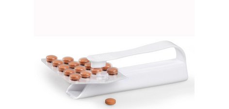 Décapsuleur à médicaments, blanc