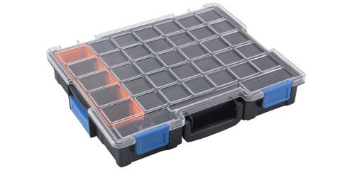 Mallette professionnelle pour petites pièces avec clips EuroPlus Pro >K<44/12-6