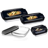 Plat à gratin "Cucina", rectangulaire, avec couvercle