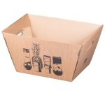 Panier de courses en carton ondulé