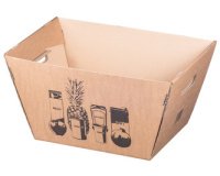 Panier de courses en carton ondulé