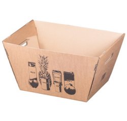 Panier de courses en carton ondulé