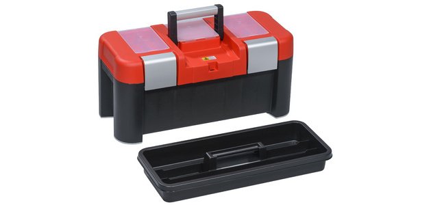 Boîte à outils McPlus Alu 21, PP, rouge/noir