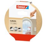 Afplaktape, crêpepapier, 25 mm x 25 mm, beige