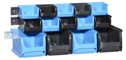 Jeu de bacs à bec ProfiPlus 1+2+3/17, bleu/noir