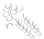 Jeu de crochets 'StorePlus Flex M 16', chromé