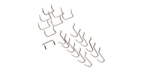 Jeu de crochets 'StorePlus Flex M 20', chromé