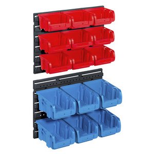 Set magazijnbakken ProfiPlus >C< 1?, rood/blauw