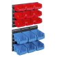 Jeu de 15 bacs à bec avec 2 support muraux ProfiPlus >C< 1+2/17, rouge/bleu