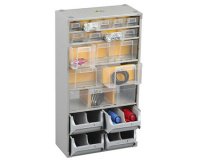 Metal storage cabinet for small parts VarioPlus Depot >M< 40