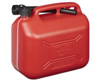 En_jerrican, plastique, 20 litres, rouge