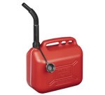 Jerrican, plastique, 10 litres, rouge