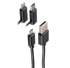 Câble de données & de charge BASIC-S 3en1, 2,0 m