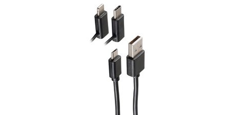 Câble de données & de charge BASIC-S 3en1, 2,0 m