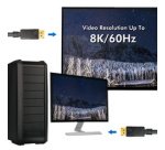 Câble de raccordement DisplayPort 1.4, 5,0 m, noir