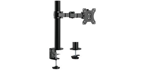 Bras support pour écran, longueur bras 380 mm, noir