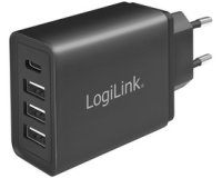 Chargeur secteur USB avec 4 ports USB, noir
