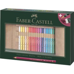 FABER-CASTELL Crayons de couleur POLYCHROMOS, étui de 34