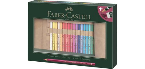 FABER-CASTELL Crayons de couleur POLYCHROMOS, étui de 34