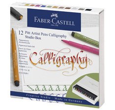 FABER-CASTELL Feutre PITT Artist Pen, boîte studio de 12