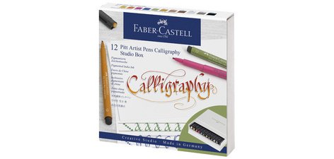FABER-CASTELL Feutre PITT Artist Pen, boîte studio de 12