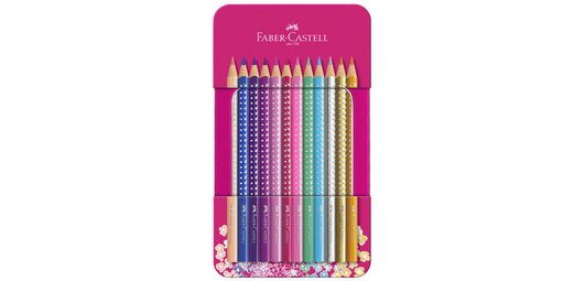 FABER-CASTELL Crayons de couleur triangulaires SPARKLE
