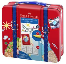 FABER-CASTELL Feutre CONNECTOR PEN, mallette de voyage de 40