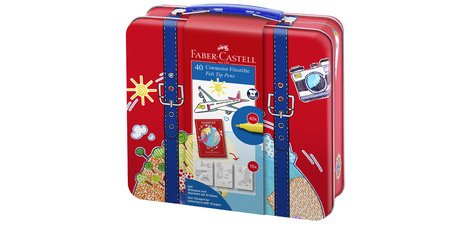 FABER-CASTELL Feutre CONNECTOR PEN, mallette de voyage de 40