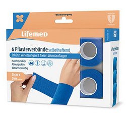 PAPSTAR Pansement, auto-adhésif, 2 rouleaux, bleu