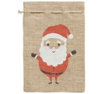 Sac en toile de jute 'Père Noël', (L)350 x (H)500 mm