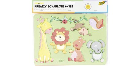 Pochoirs créatifs 'Zoo'