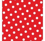 Serviette à motif 'Dots', 330 x 330 mm, rouge