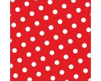Serviette à motif 'Dots', 330 x 330 mm, rouge