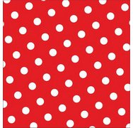 Serviette à motif 'Dots', 330 x 330 mm, rouge