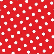 Serviette à motif 'Dots', 330 x 330 mm, rouge