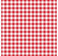 Servet met vichyruitje, rood