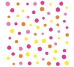 Serviette à motif 'Colorful Dots', 330x330 mm, rose