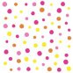 Servet met motief 'Colourful Dots', 330x330 mm, roze