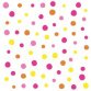 Serviette à motif 'Colorful Dots', 330x330 mm, rose